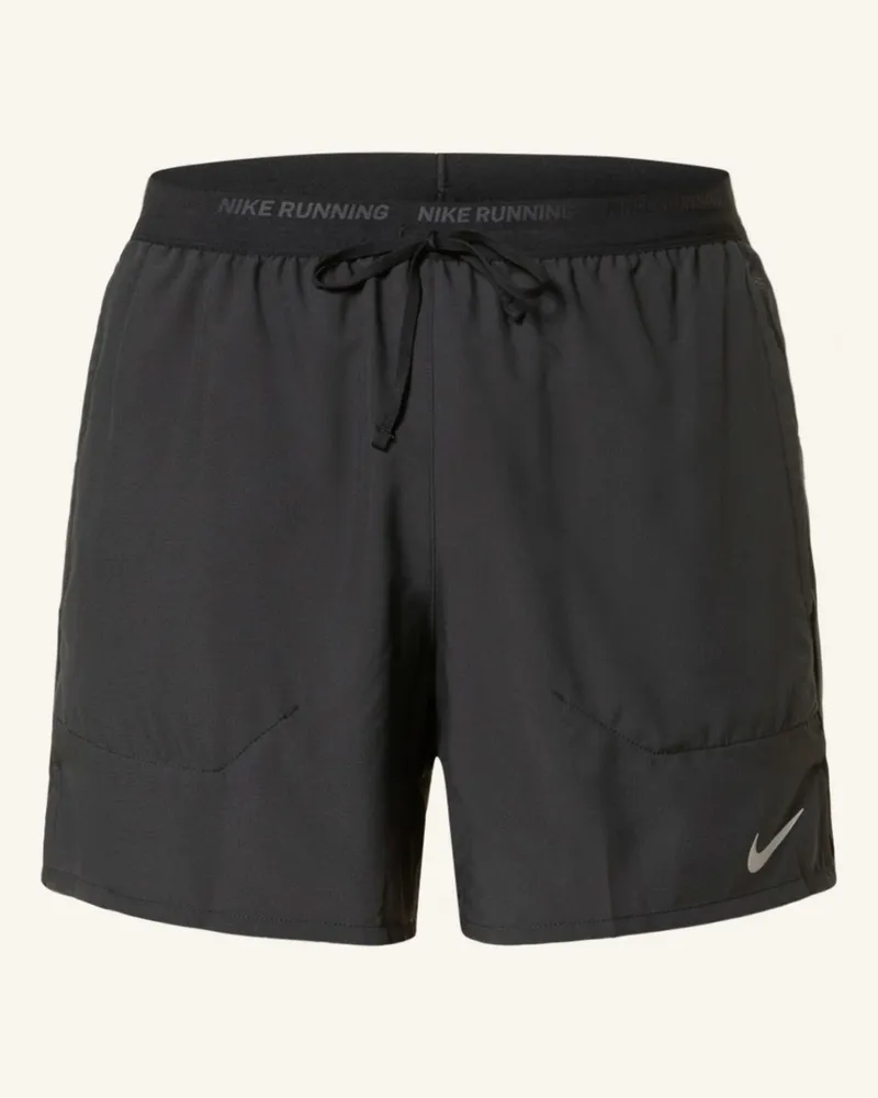 Nike Laufshorts Dri-Fit Stride schwarz Schwarz