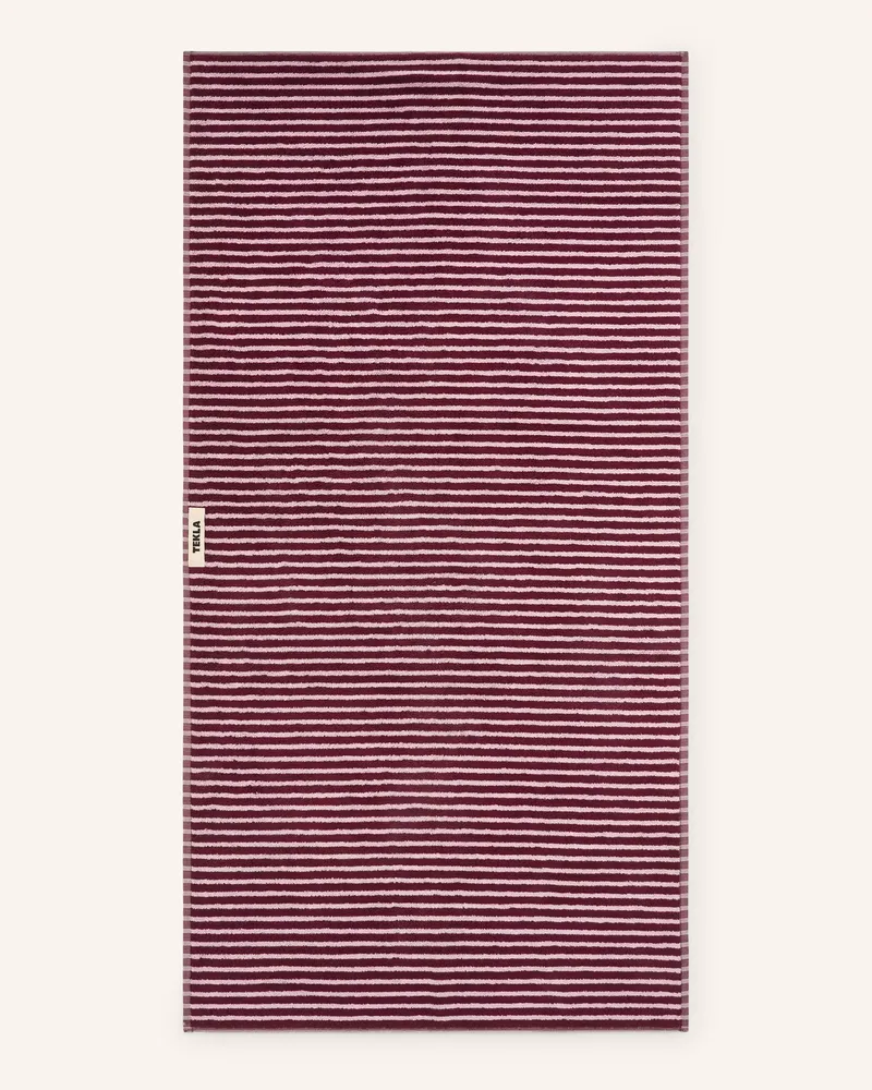 TEKLA Handtuch pink Dunkelrot