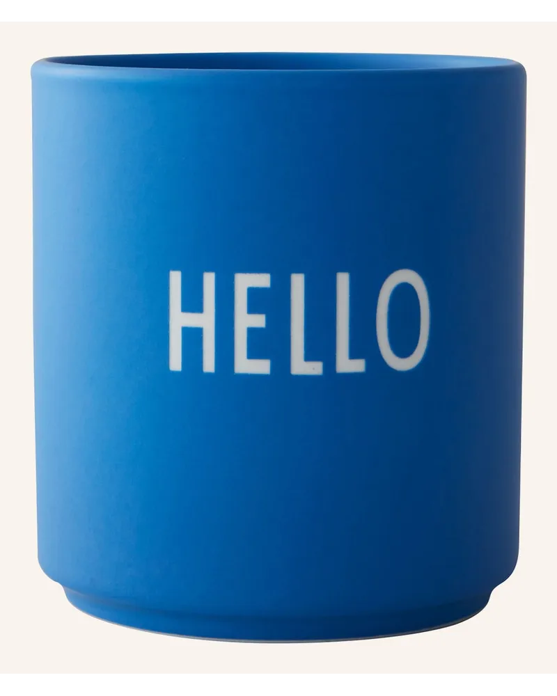 DESIGN LETTERS Becher HELLO Blau