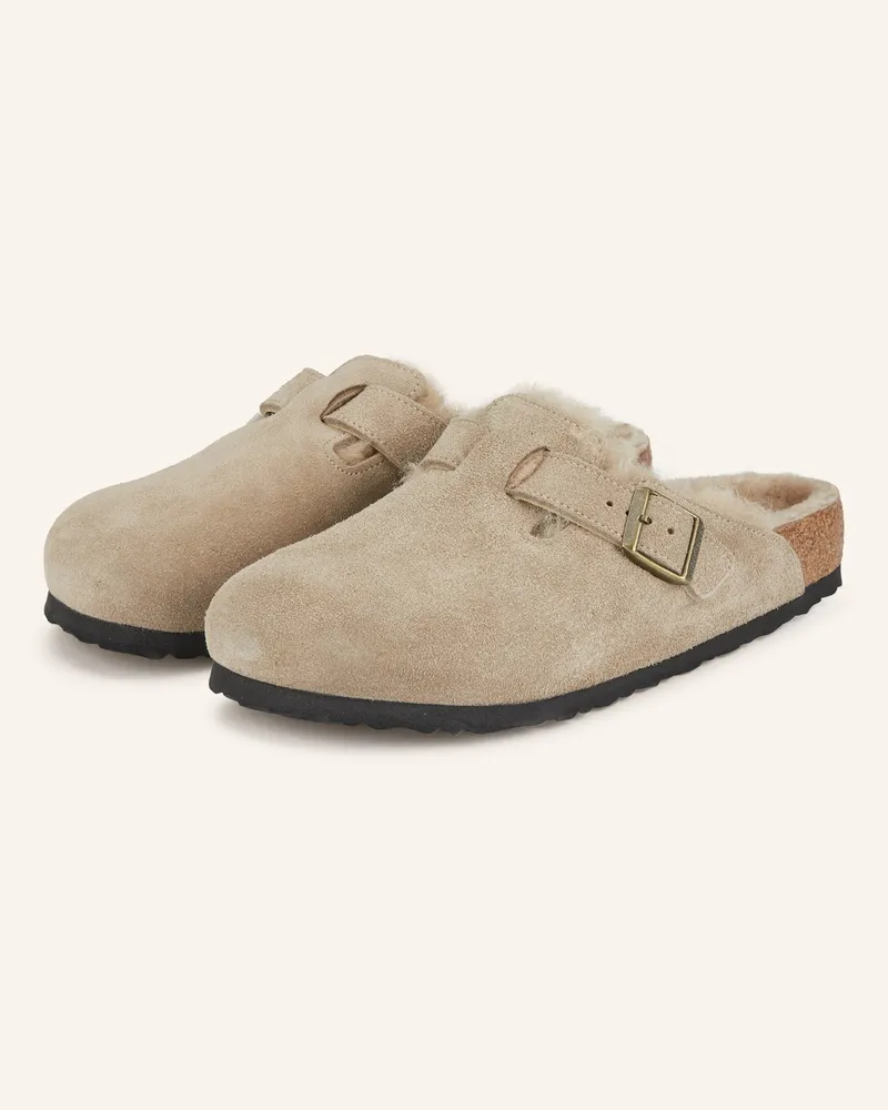 Birkenstock Pantoletten BOSTON Taupe