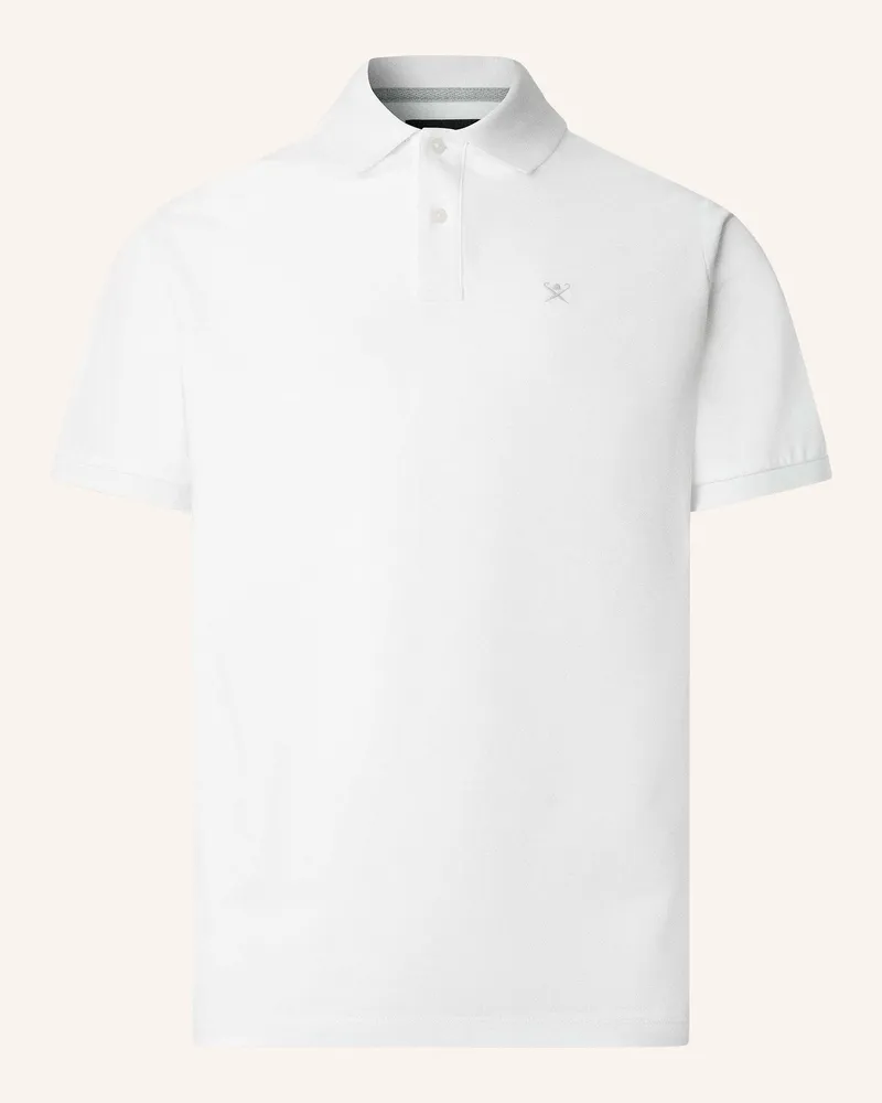 Hackett Poloshirt Slim Fit Logo weiss Weiss