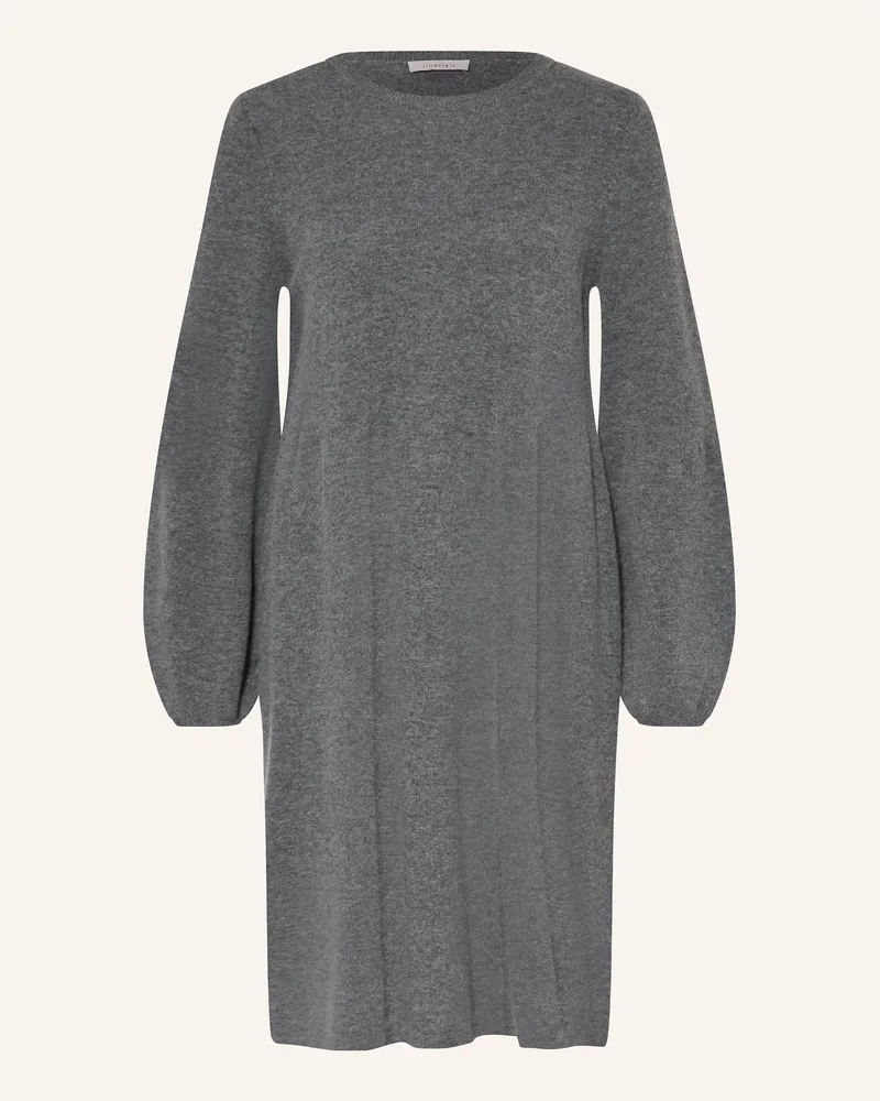 lilienfels Strickkleid mit Cashmere Dunkelgrau