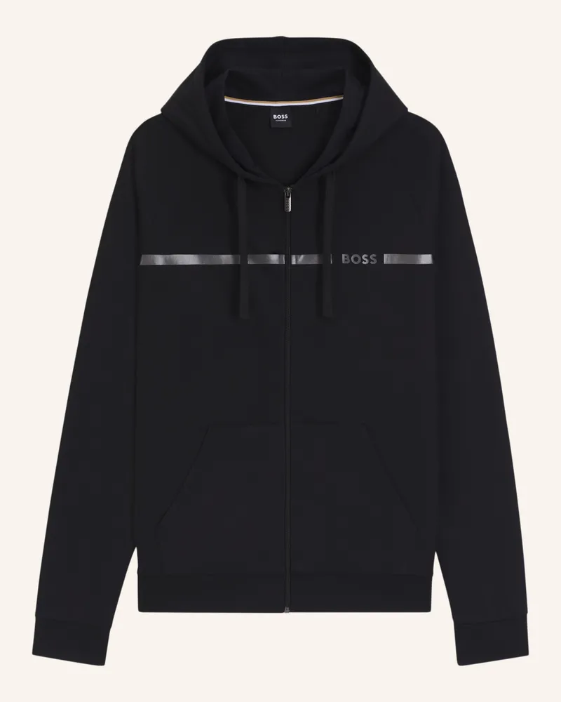 HUGO BOSS Loungewear Jacke AUTHENTIC JACKET H Regular Fit Schwarz
