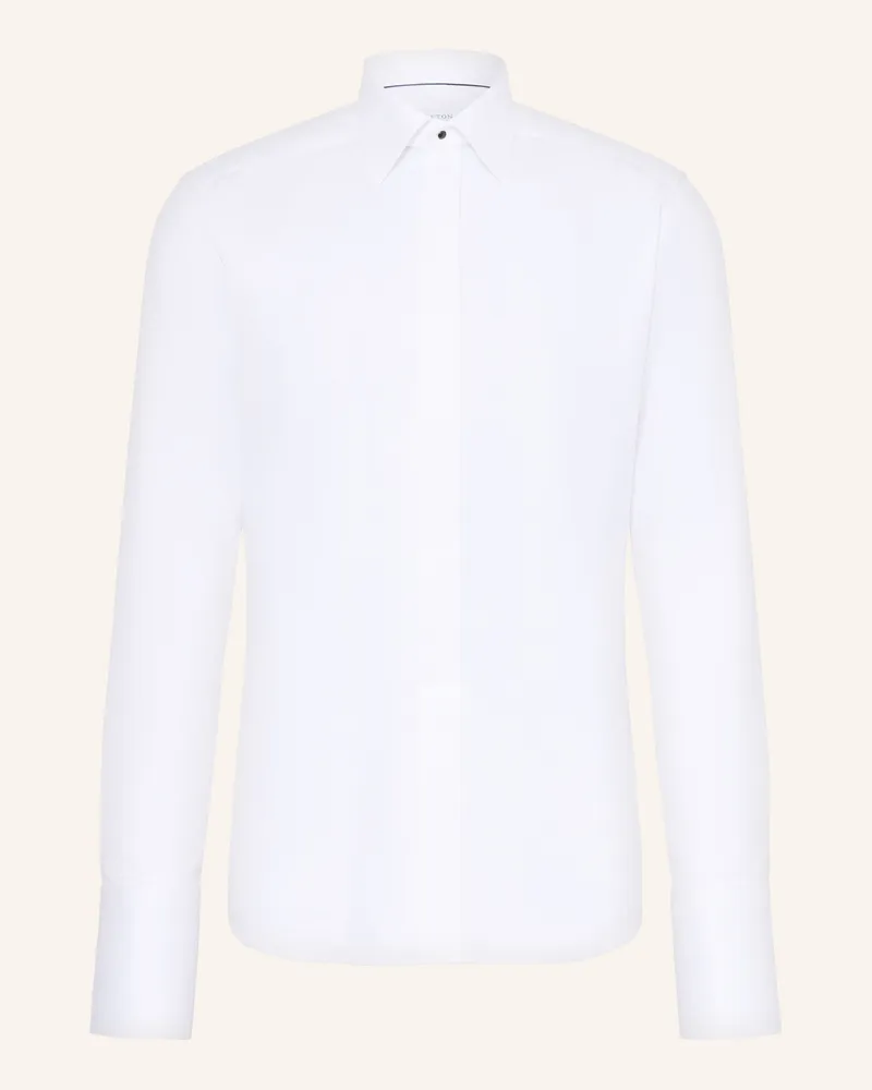 Eton Smoking-Hemd Slim Fit Mit Umschlagmanschette weiss Weiss