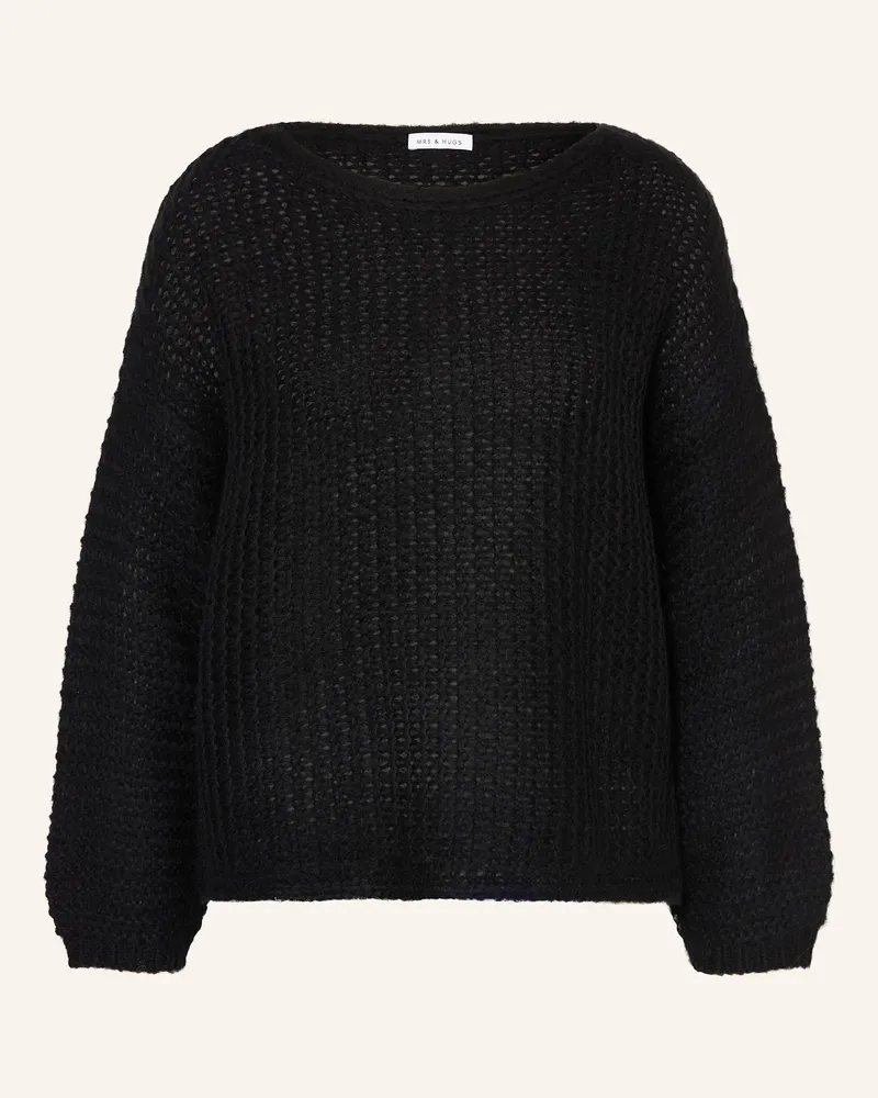 Mrs & HUGS Pullover schwarz Schwarz