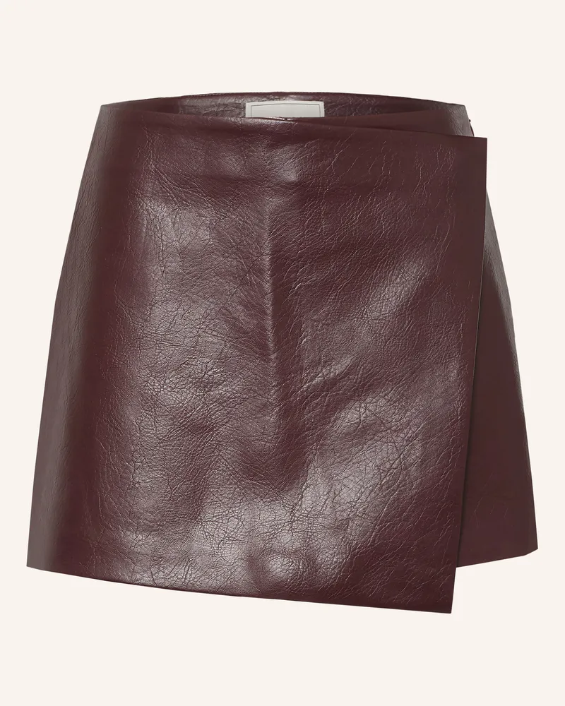 Neo Noir Skort Elayne In Lederoptik rot Dunkelrot