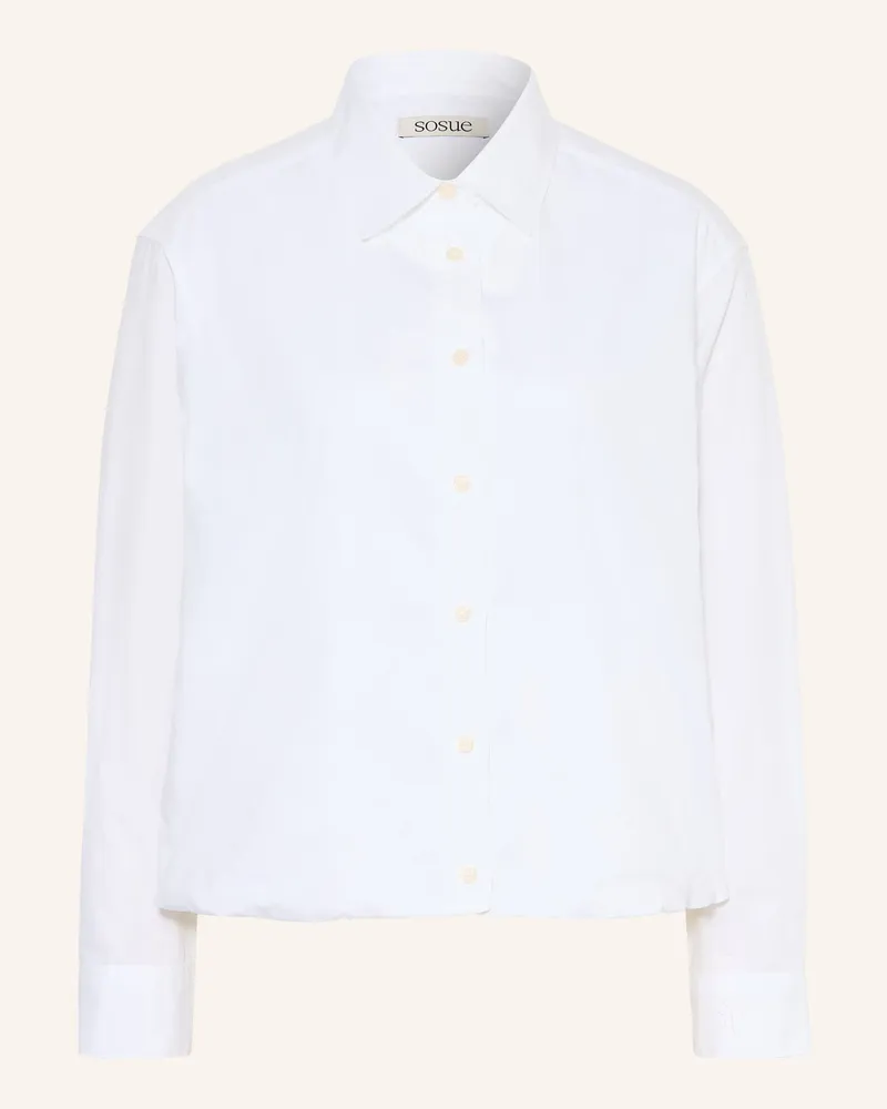 SoSUE Hemdbluse weiss Weiss