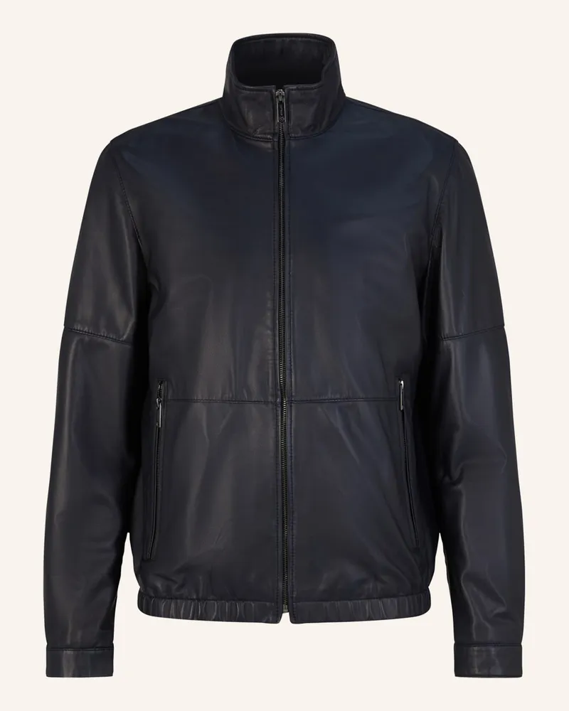 Strellson Lederjacke JIM Blau