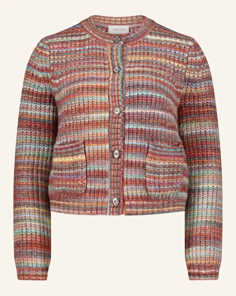 Cartoon Strickjacke pink Altrosa
