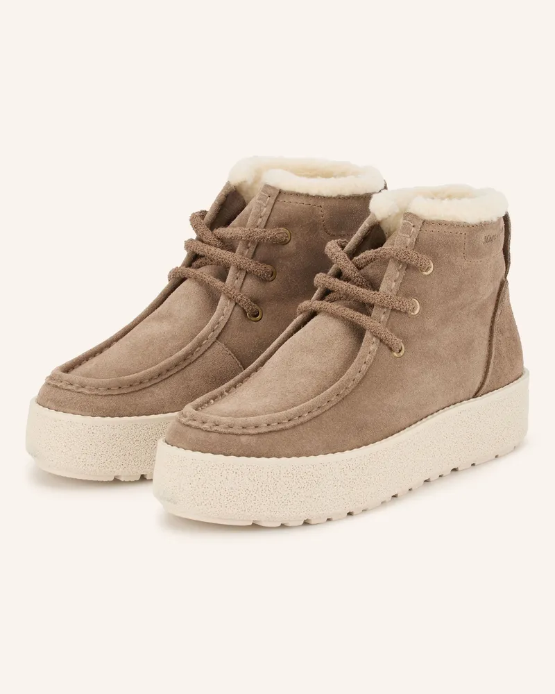 Marc O'Polo Schnürboots Pia beige Taupe