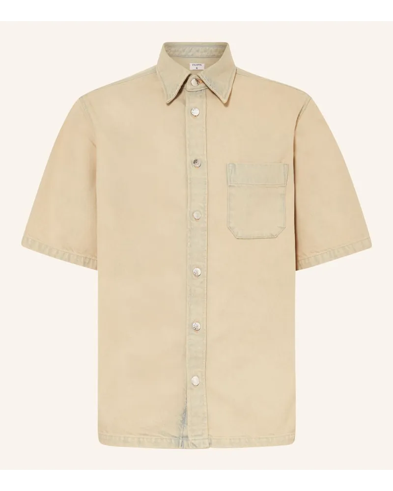 Filippa K Jeanshemd Comfort Fit Beige