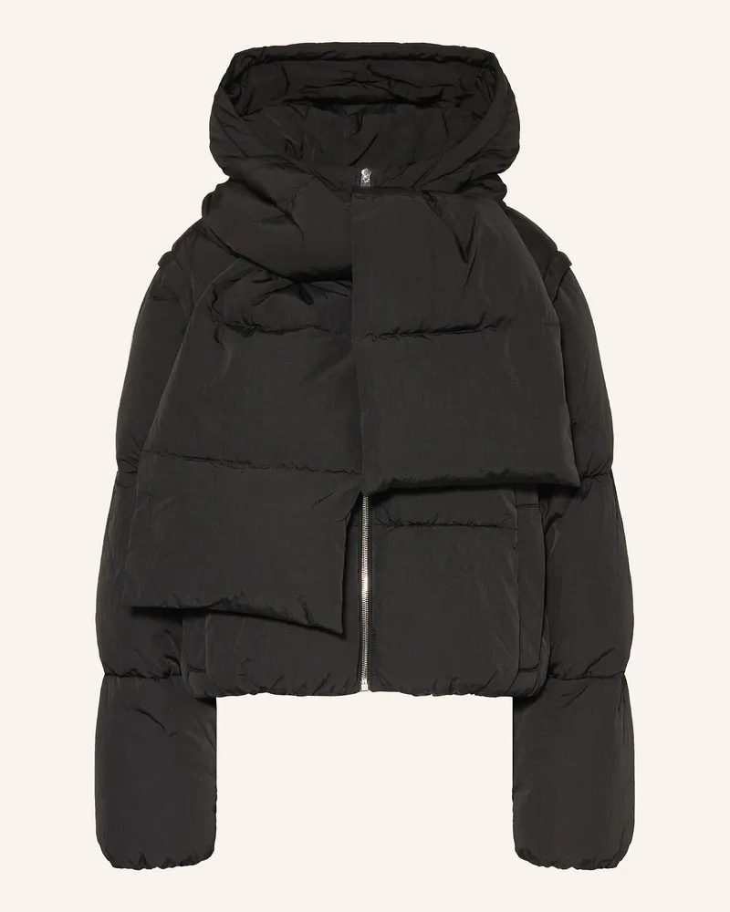 HUGO BOSS Steppjacke POLALA mit abnehmbaren Ärmel Schwarz