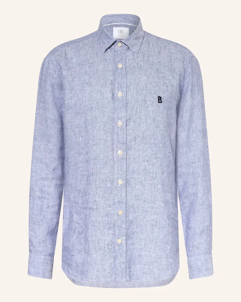 Bogner Leinenhemd Timi Regular Fit blau Blau