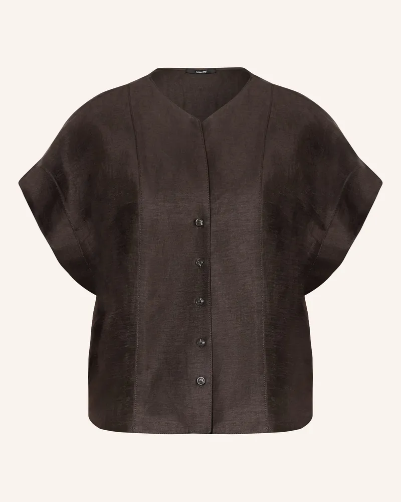 someday. Blusenshirt Zanovia Aus Leinen braun Dunkelbraun