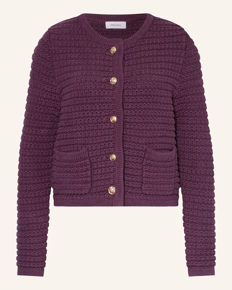 Darling Harbour Strickjacke lila Plum