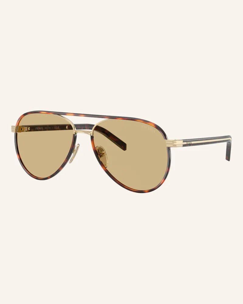 Prada Sonnenbrille Pr b57s gold Havana