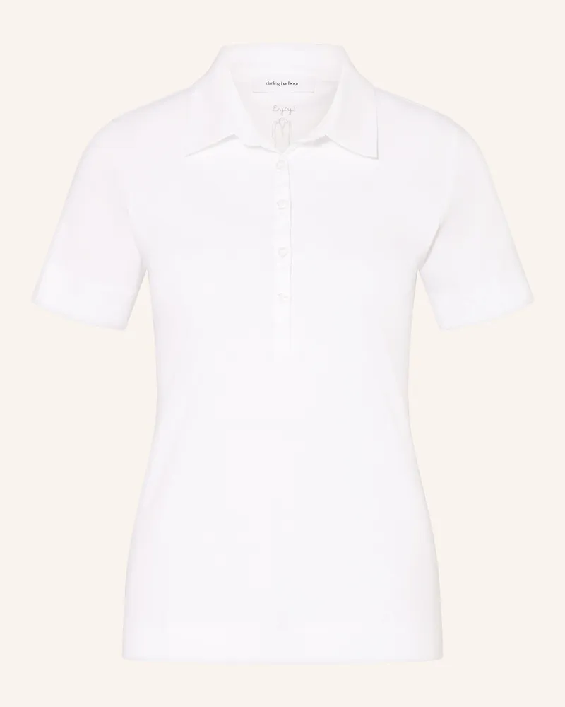 Darling Harbour Jersey-Poloshirt White
