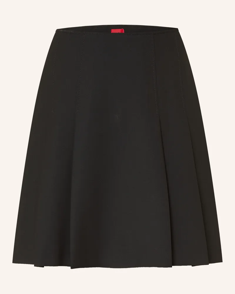 HUGO BOSS Faltenrock ROBALLO Schwarz