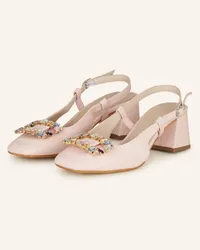 Darling Harbour Slingpumps mit Schmucksteinen - HELLROSA Rosa