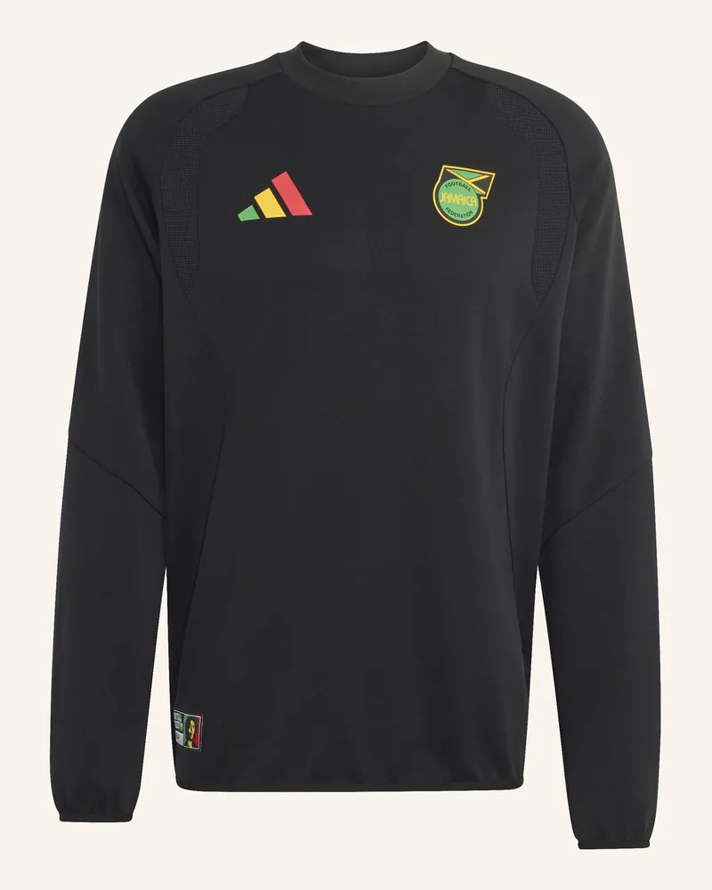 adidas Jamaika X Bob Marley Tiro Tech Sweatshirt, Rundhalsausschnitt schwarz Schwarz