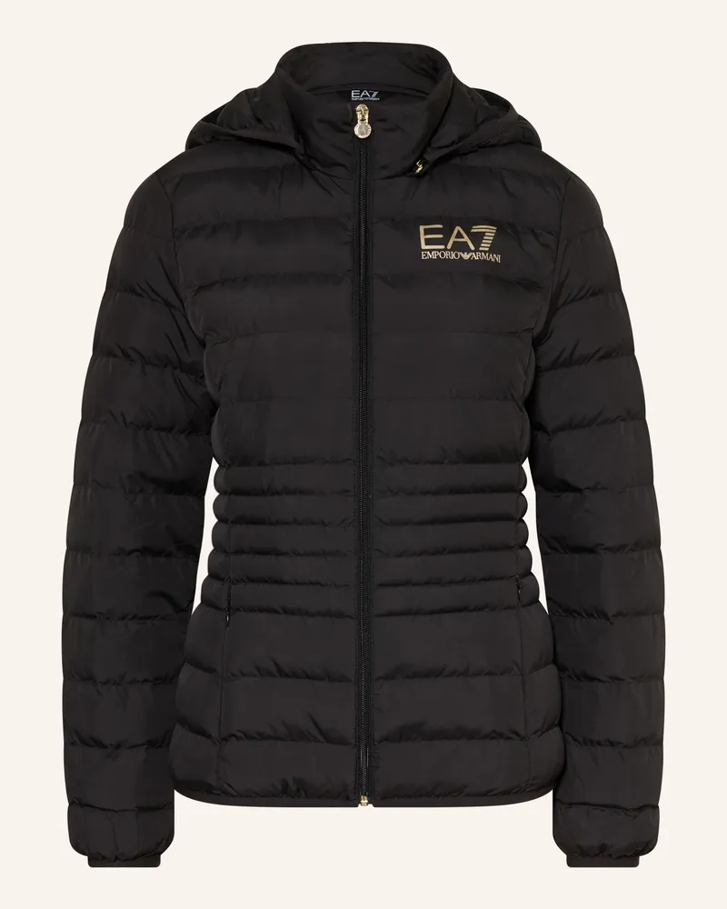 EA7 Steppjacke Mit Abnehmbarer Kapuze schwarz Schwarz