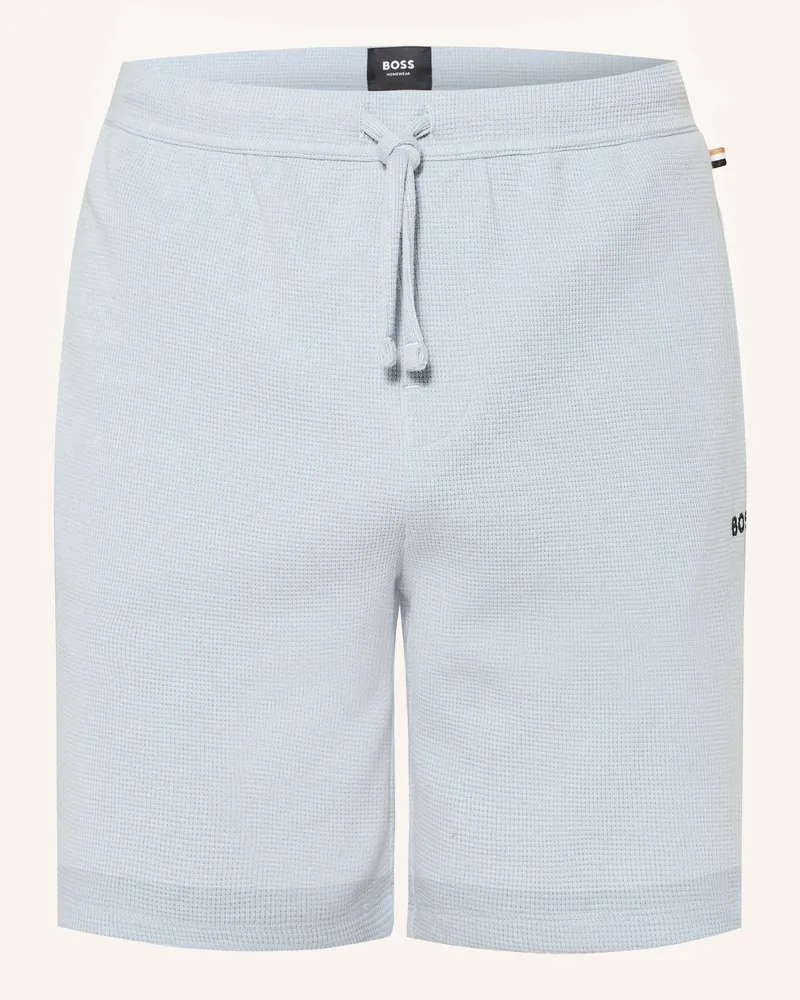 HUGO BOSS Schlafshorts Hellblau