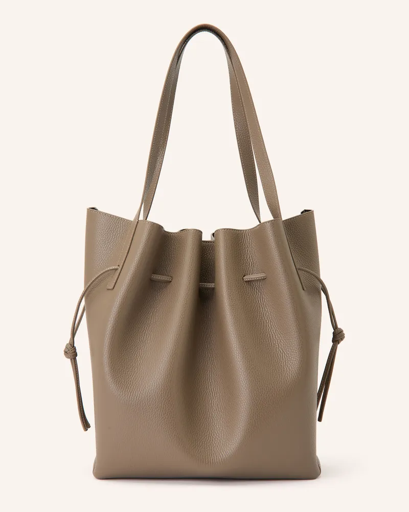YUZEFI Beuteltasche Scallop beige Taupe