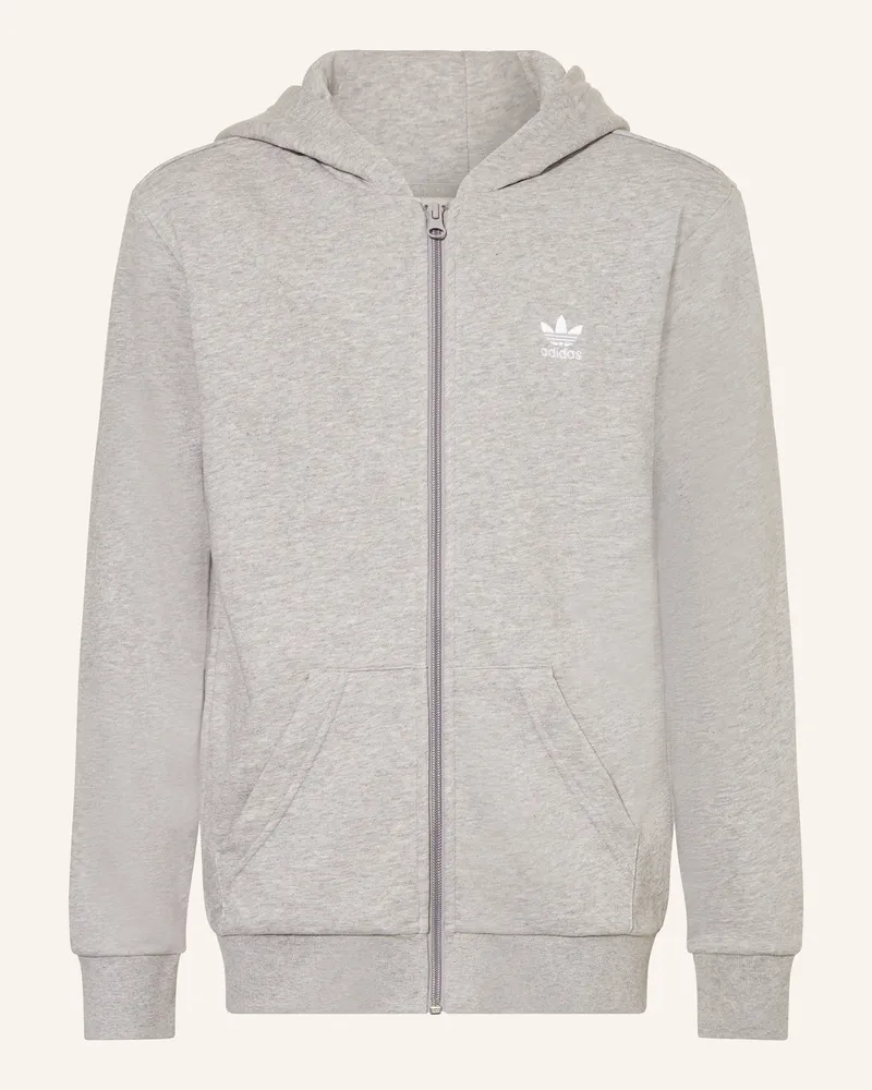 adidas Sweatjacke FULL ZIP HOODIE Grau