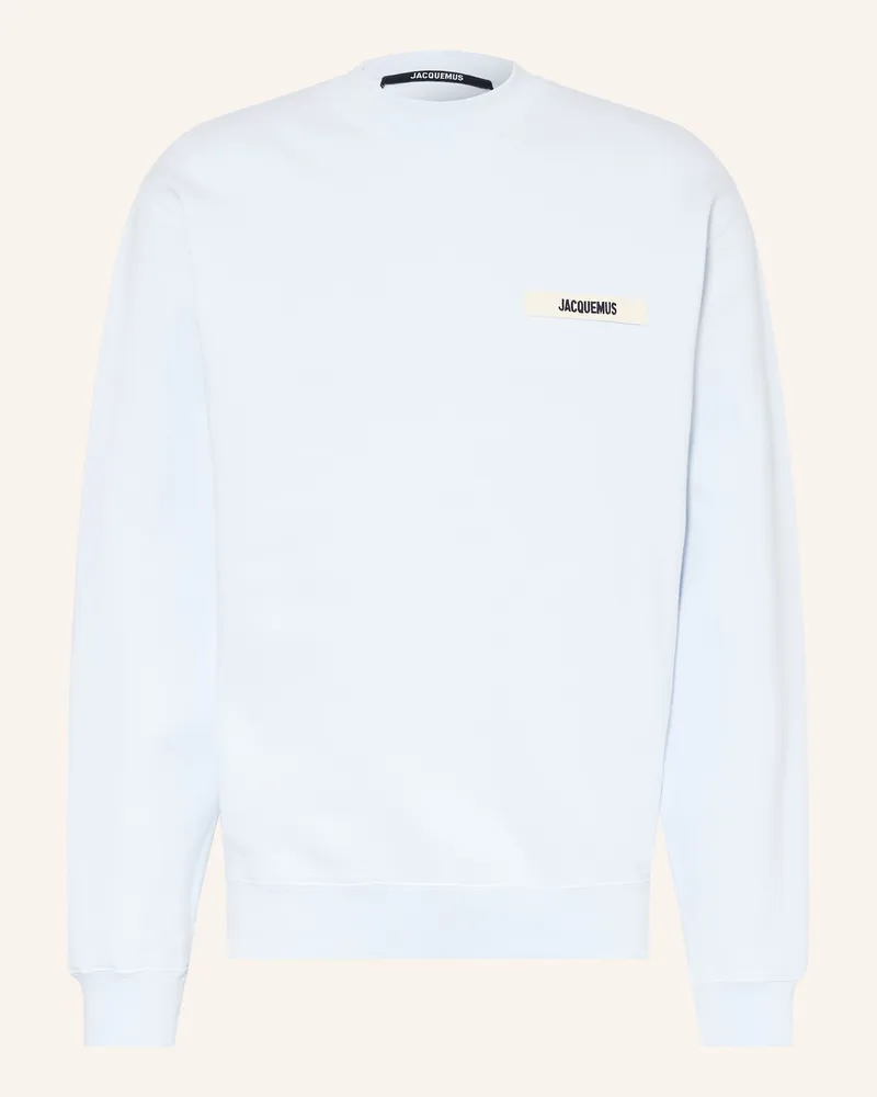 Jacquemus Sweatshirt Le Sweatshirt Gros Grain blau Hellblau