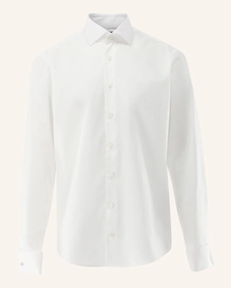 van Laack Hemd Slim Fit weiss Weiss
