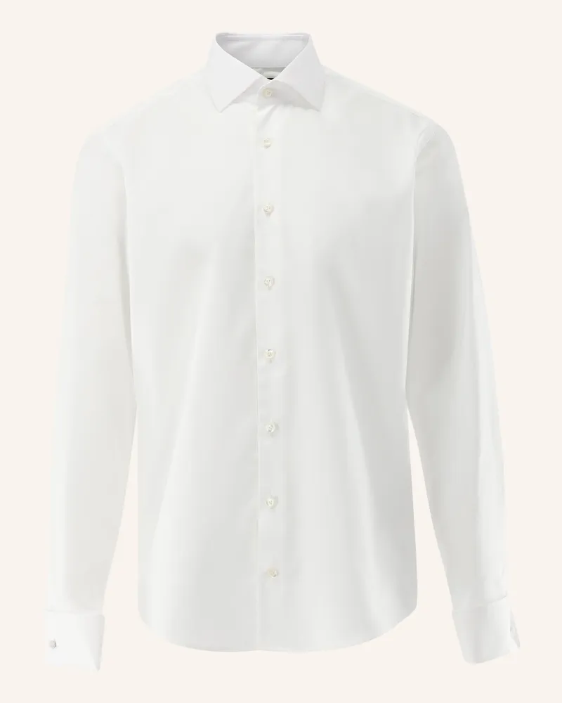 van Laack Hemd Slim Fit weiss Weiss