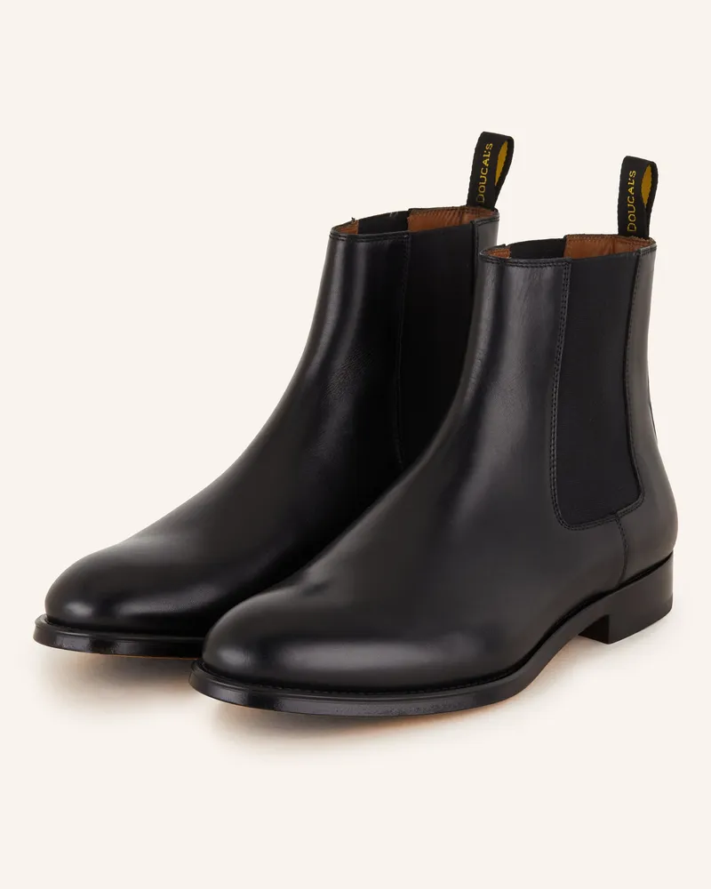 Doucal´s Chelsea-Boots Beatles schwarz Schwarz