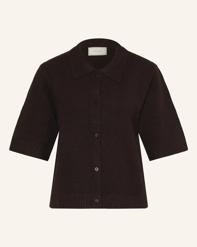 Neo Noir Strickbluse Cunna Mit 3/4-Arm braun Dunkelbraun