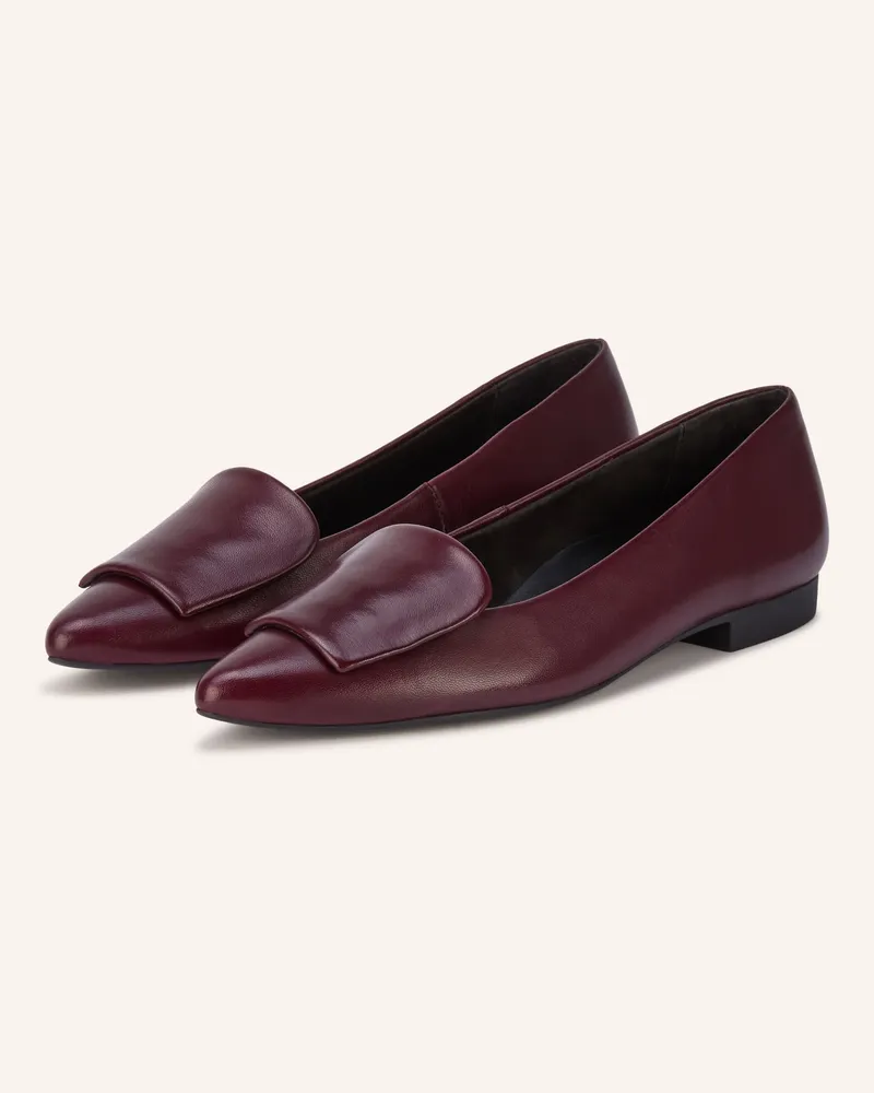 paul green Ballerinas rot Dunkelrot