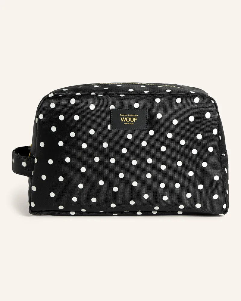 WOUF Kosmetiktasche schwarz Schwarz