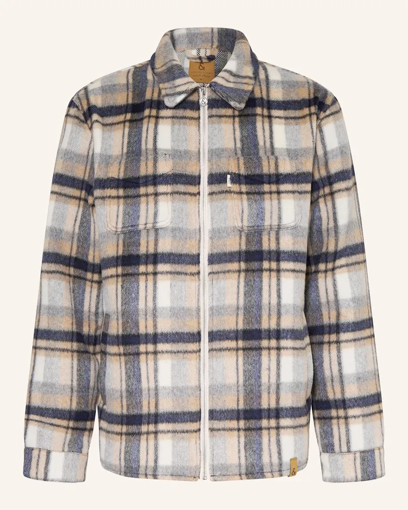 colours & sons Overjacket blau Hellgrau