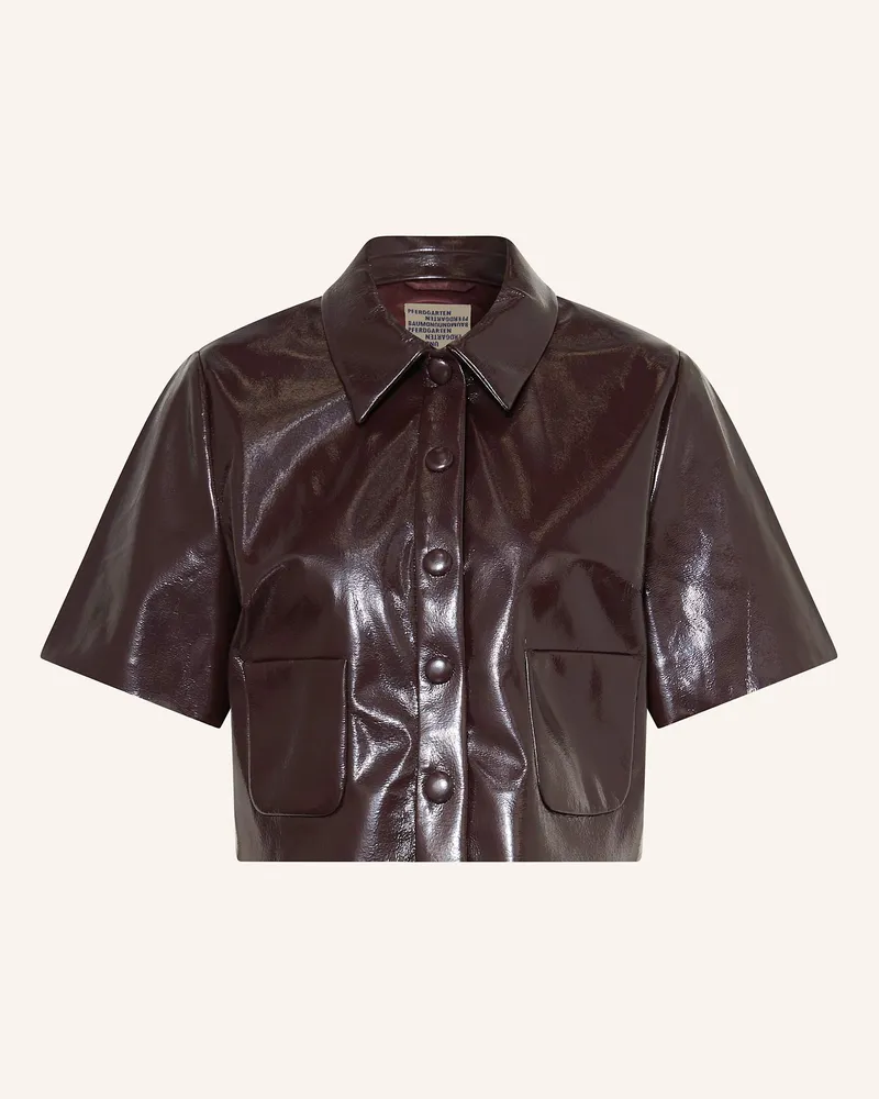 Baum und Pferdgarten Hemdbluse Beth In Lederoptik rot Dunkelrot