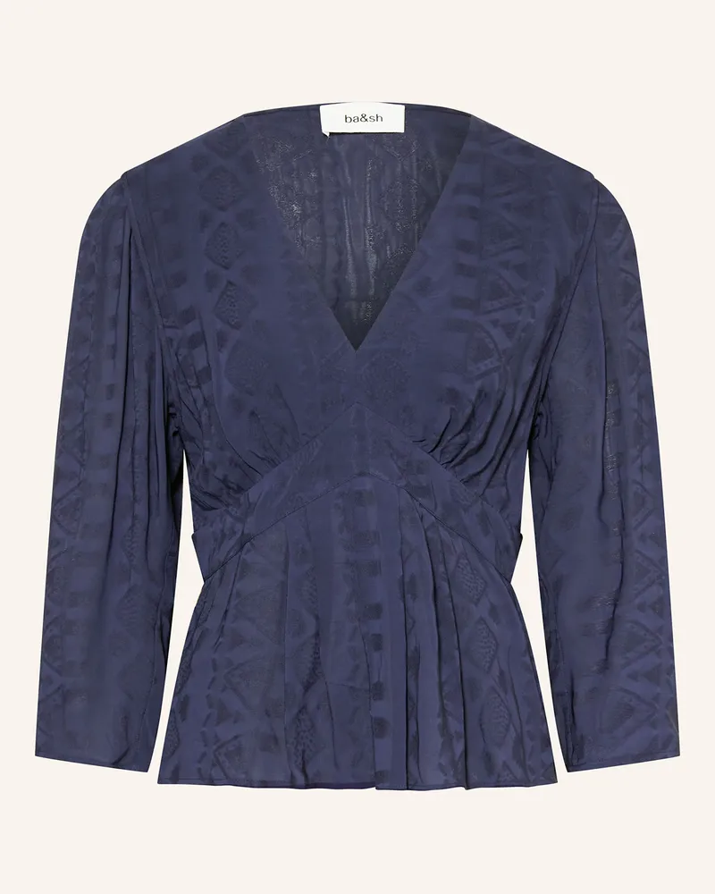ba&sh Blusenshirt IDOL mit 3/4-Arm Blau