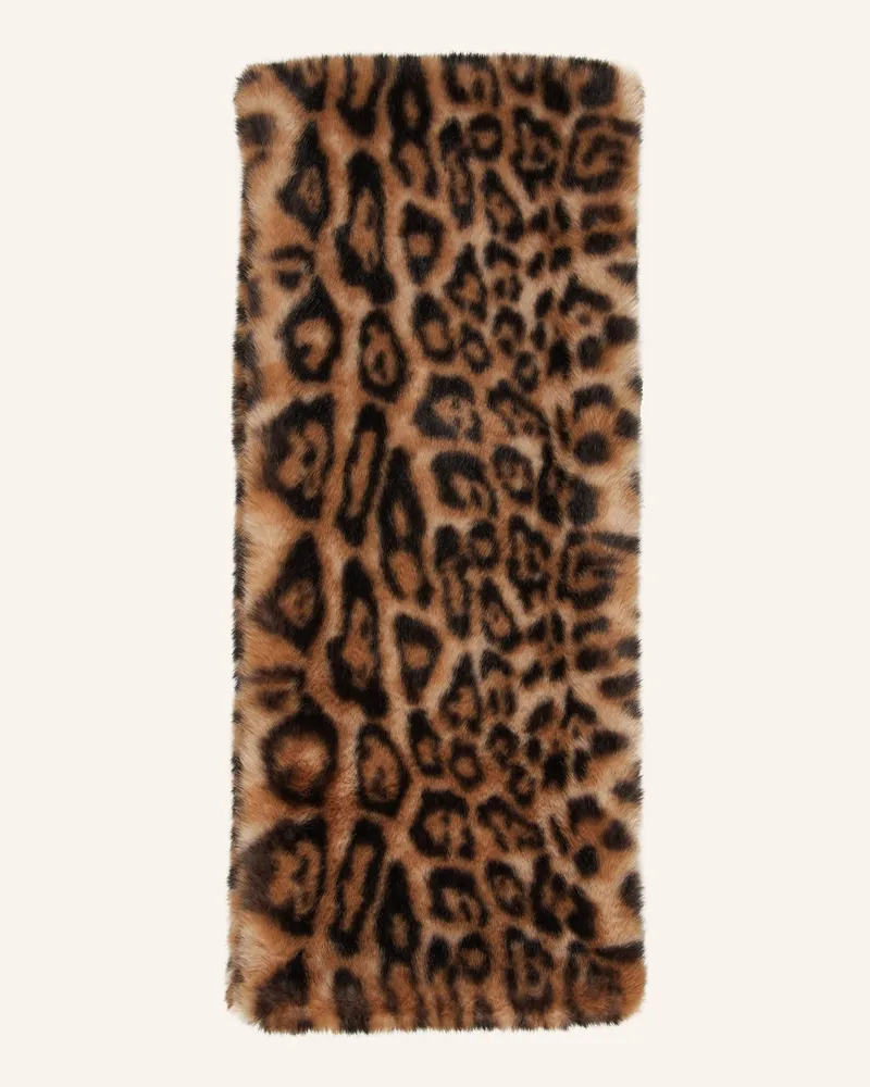 Darling Harbour Schal aus Kunstpelz Dunkelorange