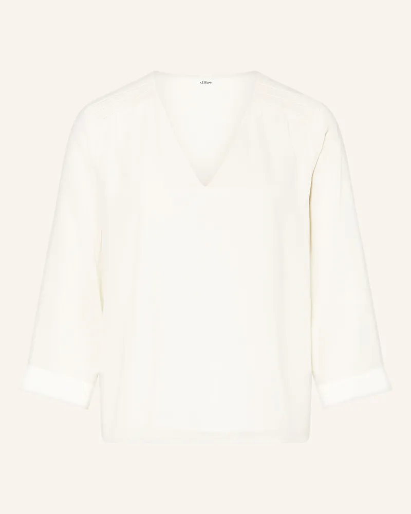 S.Oliver Blusenshirt mit 3/4-Arm Ecru