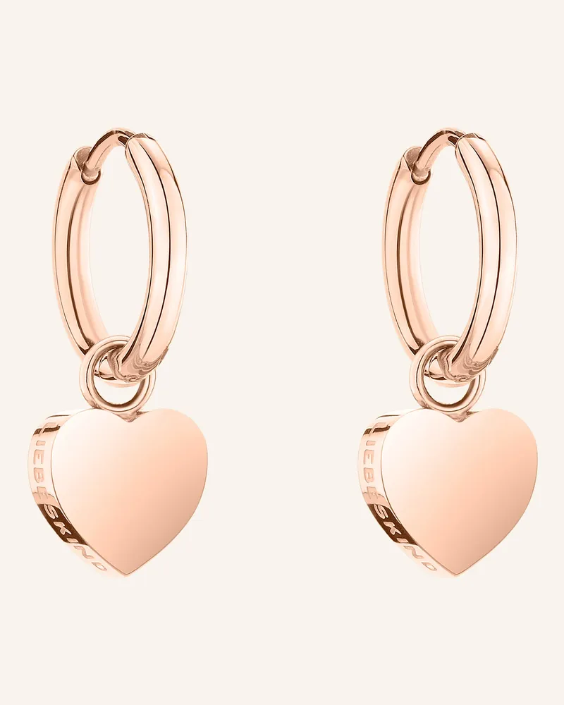 Liebeskind Creolen  Aus  Edelstahl rosegold Roségold