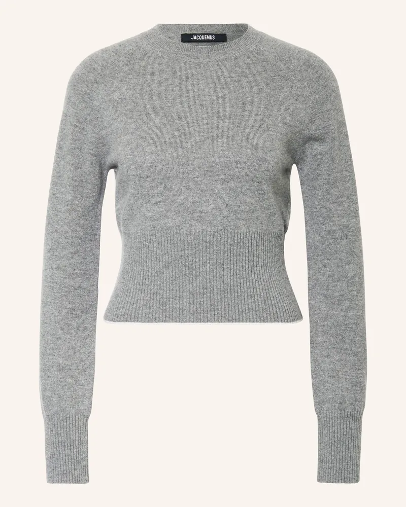 Jacquemus Cashmere-Pullover LA MAILLE SOGLIA SHIRT Grau