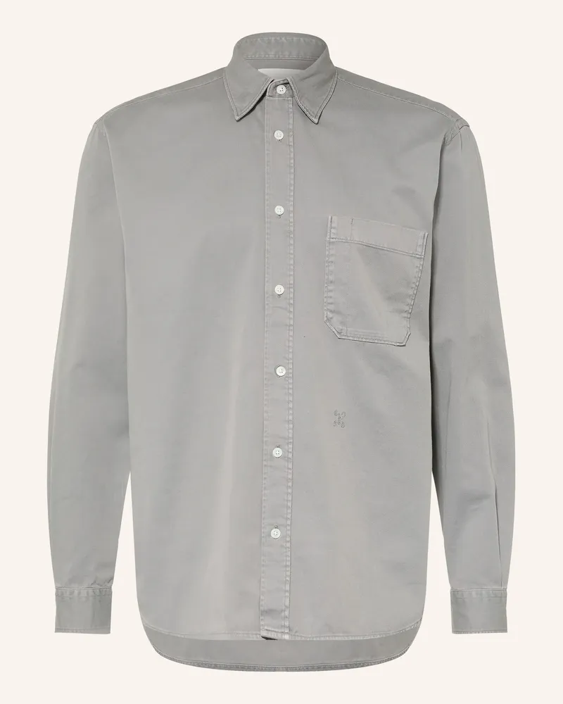 Closed Hemd Comfort Fit grau Grau