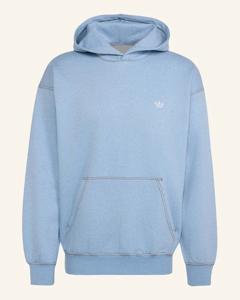 adidas Trefoil Essentials Hoodie, Meliert, Locker Geschnitten blau Hellblau
