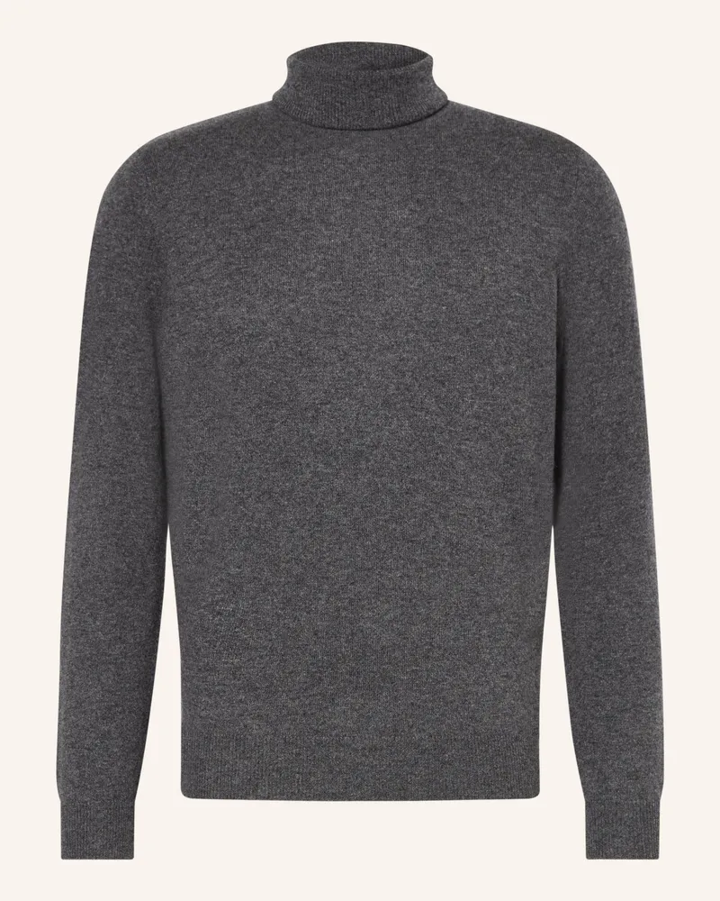 Strokesman's Strokesman Rollkragenpullover Aus Cashmere grau Dunkelgrau
