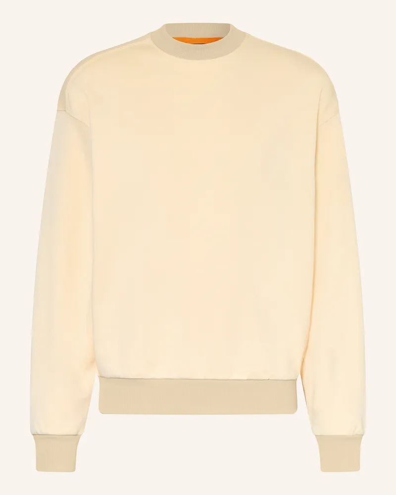 HUGO BOSS Sweatshirt gelb Hellgelb