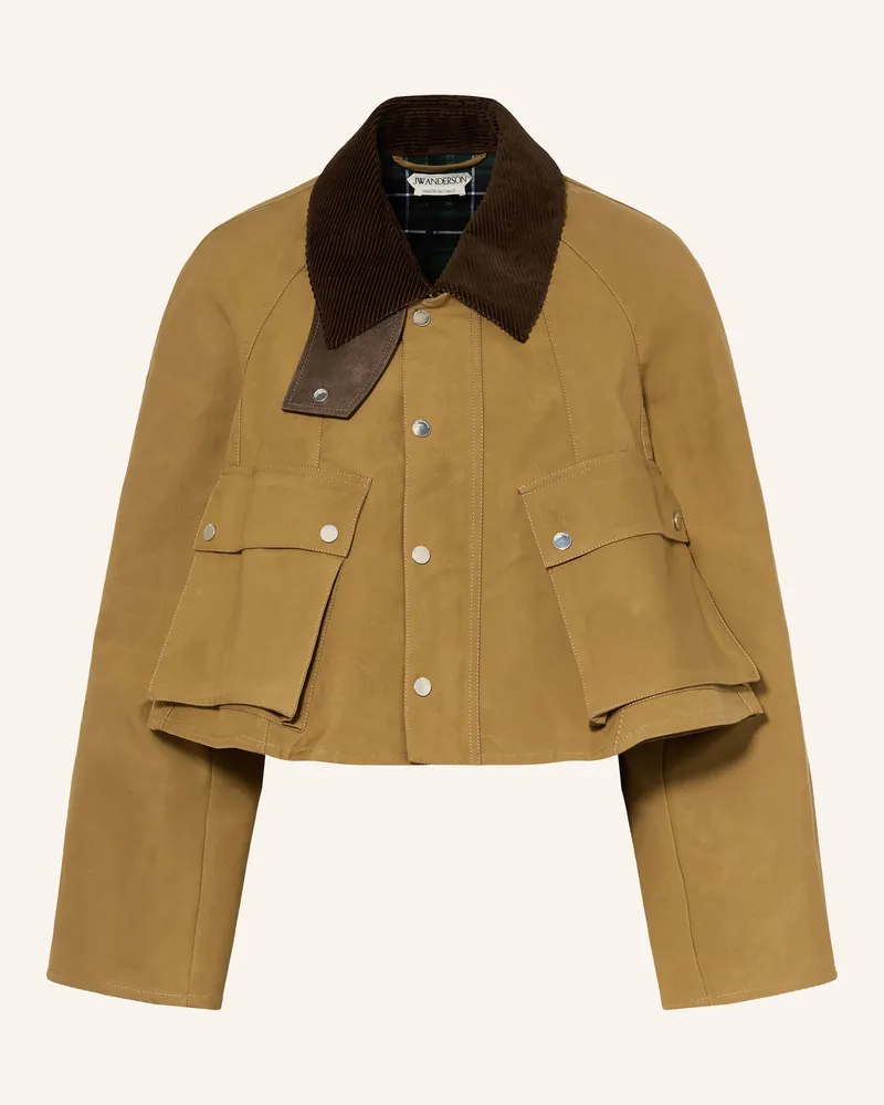 J.W.Anderson Cropped-Jacke Barn braun Cognac