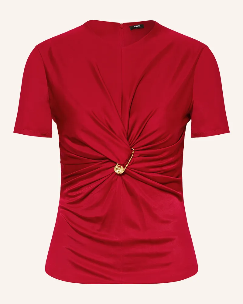 Versace Blusenshirt Dunkelrot