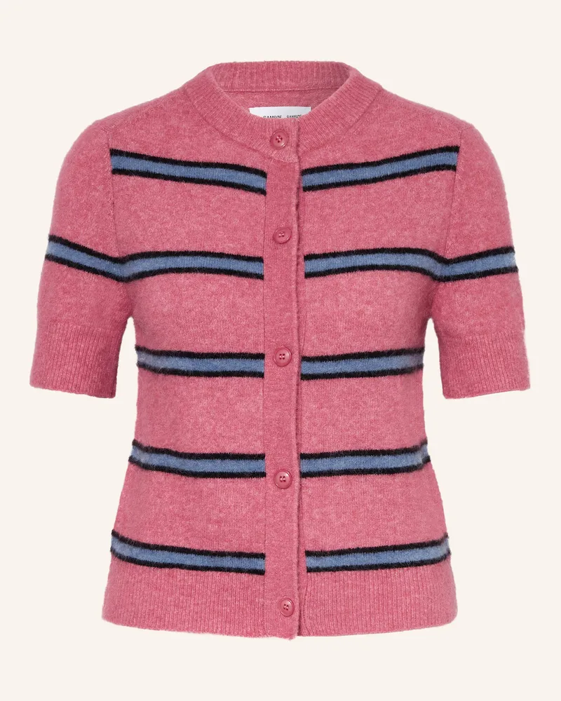 Samsøe & Samsøe Strickjacke SANOURA mit Merinowolle und Alpaka Hellrot