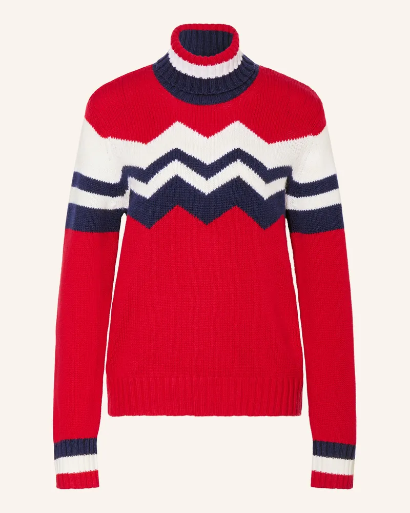 lilienfels Rollkragenpullover aus Merinowolle Rot